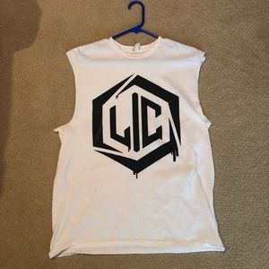 Life in color cut off shirt